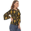 Christmas Background Seamless Pattern Patterns Cut Out Wide Sleeve Top View3