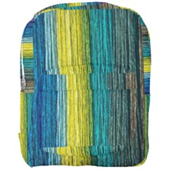 Line Rope Fiber Close Up Multicoloured Background Full Print Backpack by Wegoenart