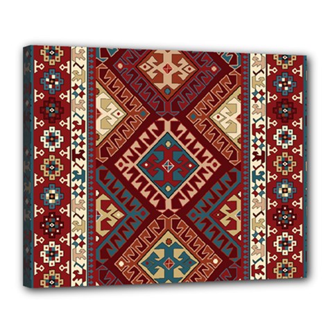 Armenian Carpet Canvas 20  X 16  (stretched) by Gohar