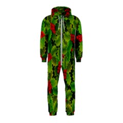 Illustration Christmas Xmas Background Hooded Jumpsuit (kids) by Wegoenart