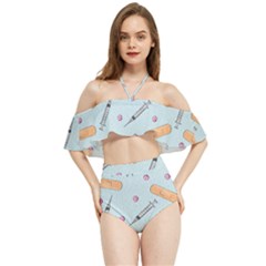 Medicine Items Halter Flowy Bikini Set  by SychEva
