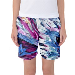 Feathers Women s Basketball Shorts by kaleidomarblingart