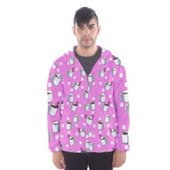Coffee Chocolate Milk Drink Hot Men s Hooded Windbreaker by Wegoenart
