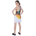 Illustration Robot Cute Sweet Futuristic Racer Back Mesh Tank Top View2