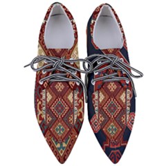 Armenian Old Carpet  Pointed Oxford Shoes by Gohar