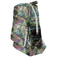 Abstract Forest Green Jungle Psychedelic Art Nature Travelers  Backpack by Wegoenart