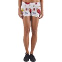 Cute Cartoon Insects Seamless Background Yoga Shorts View1