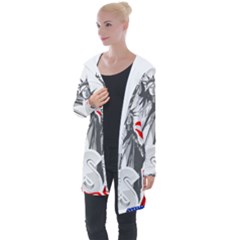 New York City Holiday United States Usa Longline Hooded Cardigan by Jancukart