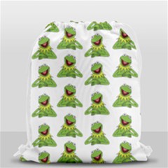 Kermit The Frog Drawstring Bag (small) by Valentinaart