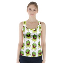 Kermit The Frog Racer Back Sports Top by Valentinaart