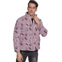 Insects pattern Men s Puffer Bubble Jacket Coat View3