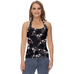 Skull Pattern Basic Halter Top by Valentinaart