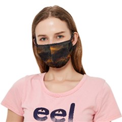 Sunset Forest Fall Sunbeams Nature Crease Cloth Face Mask (adult) by danenraven