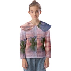 Nature Water Outdoors Travel Exploration Kids  Peter Pan Collar Blouse by danenraven