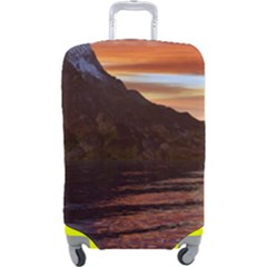 Sunset Island Tropical Sea Ocean Water Travel Luggage Cover (large) by danenraven
