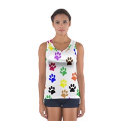 Pawprints Sport Tank Top  by artworkshop