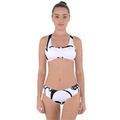 Frida Kahlo  Criss Cross Bikini Set by Sobalvarro