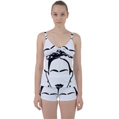 Frida Kahlo  Tie Front Two Piece Tankini by Sobalvarro
