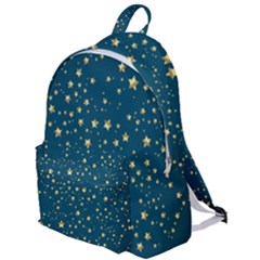 Star Golden Pattern Christmas Design White Gold The Plain Backpack by Ravend