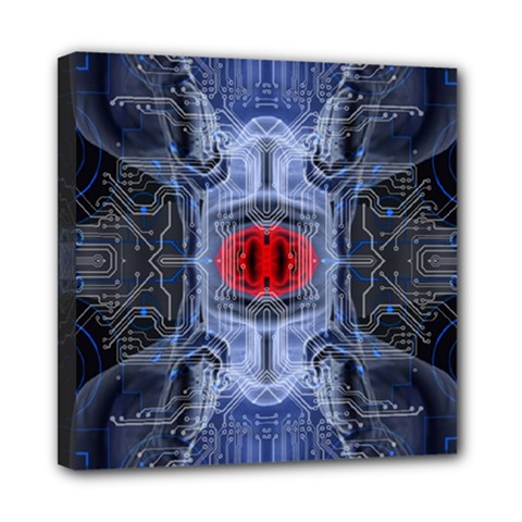 Art Robot Artificial Intelligence Technology Mini Canvas 8  X 8  (stretched) by Ravend