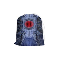 Art Robot Artificial Intelligence Technology Drawstring Pouch (medium) by Ravend