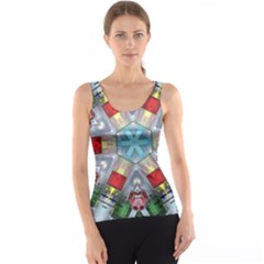 Geometric Symmetrical Symmetry Data Futuristic Tank Top by Ravend