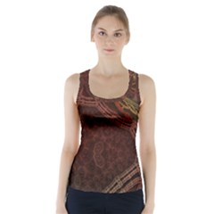 Fractal Pattern Geometric Pattern Disintegration Racer Back Sports Top by Ravend