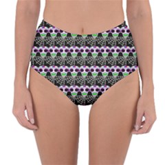 Skullspider Reversible High-waist Bikini Bottoms by Sparkle