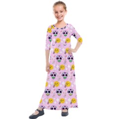 Skullsun Kids  Quarter Sleeve Maxi Dress by Sparkle