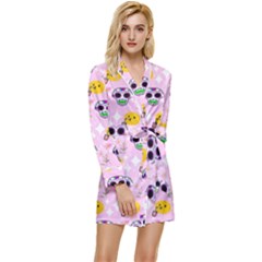 Skullsun Long Sleeve Satin Robe by Sparkle