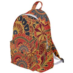 Bright Seamless Pattern-with-paisley-mehndi-elements-hand-drawn-wallpaper-with-floral-traditional-in The Plain Backpack by BangZart