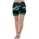 Ship Sea Monster Boat Island Night Pixel Lightweight Velour Yoga Shorts View4