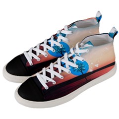 Surreal Fantasy Abstract Art Creativity Horizon Men s Mid-top Canvas Sneakers by Pakemis