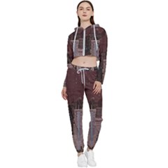 Skyline Skyscrapers Futuristic Sci-fi Panorama Cropped Zip Up Lounge Set by Pakemis