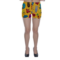 Graffiti Characters Seamless Ornament Skinny Shorts by Pakemis