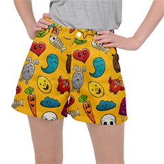 Graffiti Characters Seamless Ornament Ripstop Shorts by Pakemis