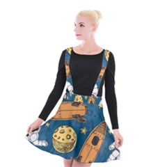 Missile Pattern Suspender Skater Skirt by Pakemis