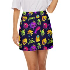 Space Patterns Mini Front Wrap Skirt by Pakemis