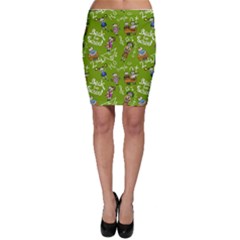 Seamless Pattern With Kids Bodycon Skirt by Pakemis