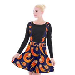 Space Patterns Pattern Suspender Skater Skirt by Pakemis