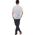 Abstract Colorful Topographic Map Design Vector Men s Polo Tee View2