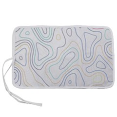 Abstract Colorful Topographic Map Design Vector Pen Storage Case (l) by Pakemis