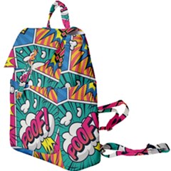 Comic Colorful Seamless Pattern Buckle Everyday Backpack by Pakemis
