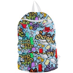 Graffiti Characters Seamless Patterns Foldable Lightweight Backpack by Pakemis
