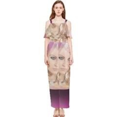 Beauty Draped Sleeveless Chiffon Jumpsuit by Sparkle
