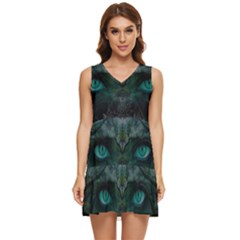 Vampire s Tiered Sleeveless Mini Dress by Sparkle
