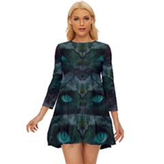 Vampire s Long Sleeve Babydoll Dress by Sparkle