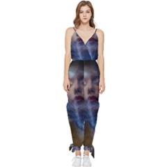 Mercurybeauy Sleeveless Tie Ankle Chiffon Jumpsuit by Sparkle