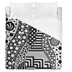Black And White Duvet Cover (queen Size) by gasi