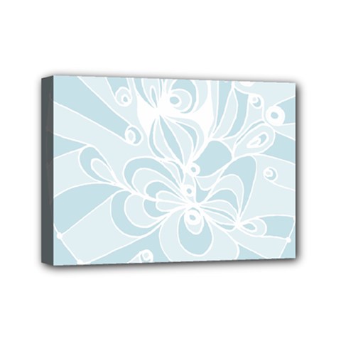 Blue 2 Zendoodle Mini Canvas 7  X 5  (stretched) by Mazipoodles